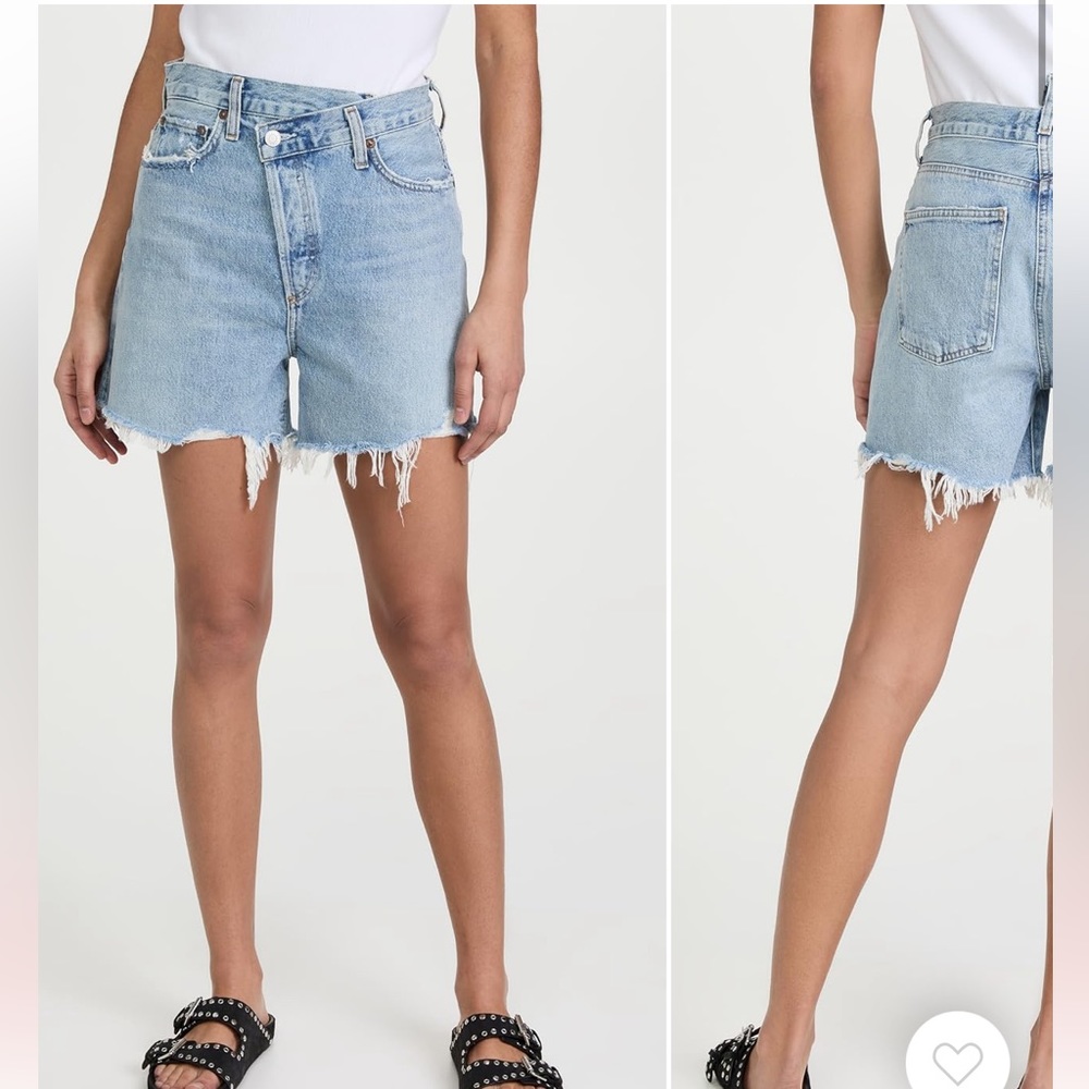 Agolde criss cross shorts